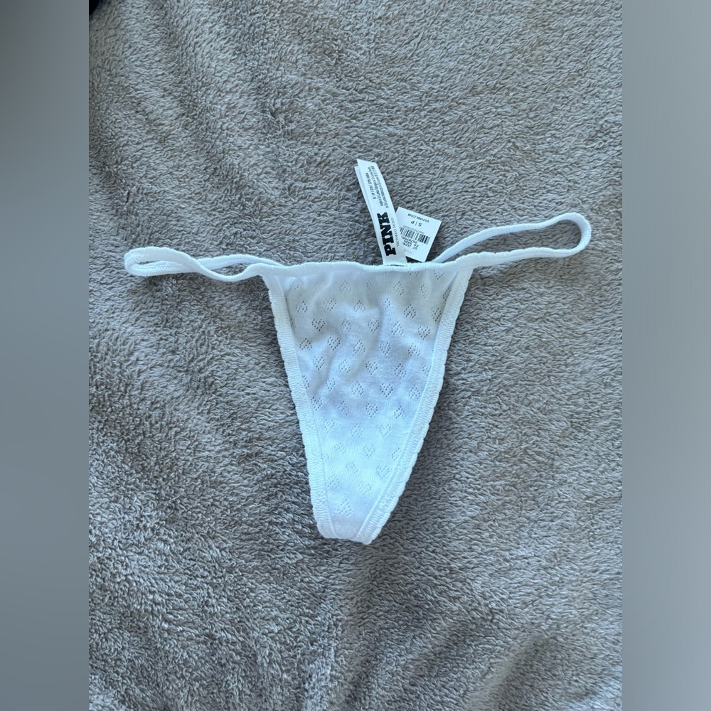 PINK Victoria's Secret White Underwear